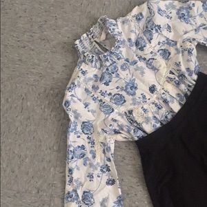 Zara Ruffle Floral Top